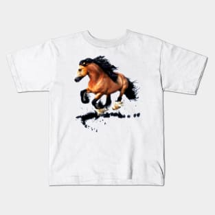 Lord Creedence, Gypsy Vanner Horse Kids T-Shirt